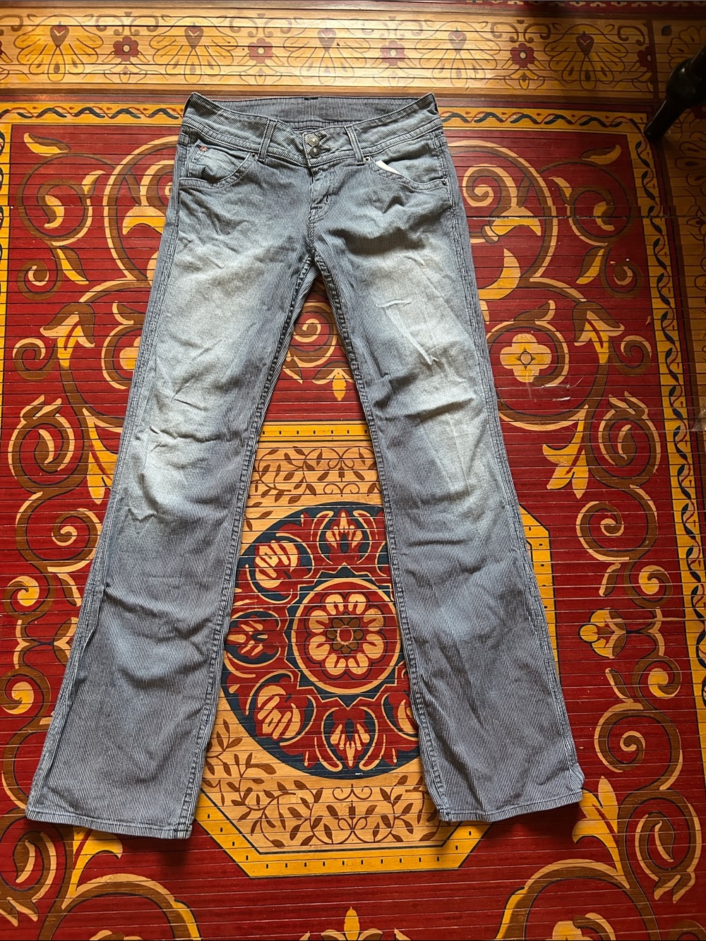 Hudson Jeans Light Gray Flare Jeans